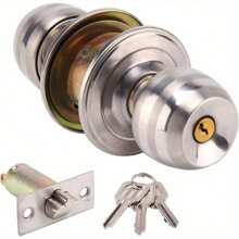 Entrance Knob Set Door Knob Door Lock With Lock And Key Stainless Steel Interior Door Knob Round Privacy Door Knobs With Key - Variant1 - View 3