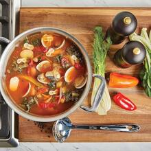 All-Clad Specialty - Juego de 5 herramientas de cocina de acero inoxidable con herramientas de cocina, utensilios de cocina plateados - 1 - Ver 5