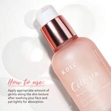 KOEC 80毫升三重胶原蛋白精华液 - 韩国护肤日常保湿面部精华 - 粉色 - 查看 5