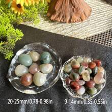 100-200g Natural Large Grain Purple-Green Agate, Tumbled Crushed Stone, Decorative Gravel/Rocks For Aquarium, DIY Terrarium, Potted Plants, Holiday/Wedding Decor, Home Garden Gifts