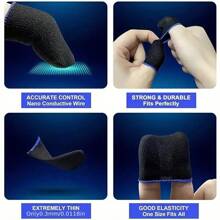Ultra- Breathable Game Finger Sleeve, Anti-Slip Gamer Finger Caps For Mobile Gaming - Multicolor - View 8
