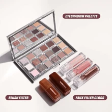HUDA BEAUTY Lip Gloss Plumper For Fenty Beauty High-Shine Non-Sticky Formula With Vitamin E Lip Filler Effect & Hydrating Gloss 0.13 Oz/3.9 ML-Faux Filler Shiny Non-Sticky Lip Gloss-Size 0.13 Oz / 3.9 ML - She Glitzy - 查看 9