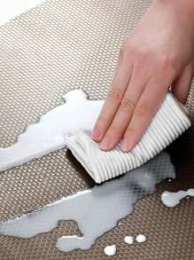 1 Rotolo di spessa fodera per ripiani nera, adatta per armadi da cucina, fodera antiscivolo per cassetti, fodera per armadi lavabile in EVA, tappetino per frigorifero facile da tagliare, scelta primaverile/estiva, regali per damigelle, decorazione per camera da letto, spiaggia, viaggio, per uomo e donna, vacanza, oggetti carini - nero - Visualizzare 4