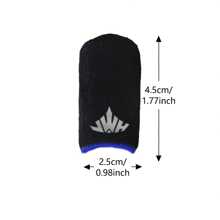 4 件徽标设计，透气 - 防汗 - 防滑碳纤维指套，超薄游戏指套，银纤维游戏配件，适用于手机 - 彩色 - 查看 3