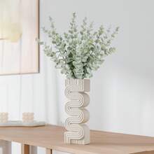 NJCHARMS 1PC White Heart Shaped Ceramic Vase, Heart Shaped Vase, Bohemian Vase, Valentine's Day Decorations Vase, For Office, Bedroom, Mantelpiece And Other Desktop Decorations, Decorative Choices Ideal For Weddings Special Occasions Rama Rama Gifts Birthday Graduation Home Decor Room Decor Flower Vase Glass Vase