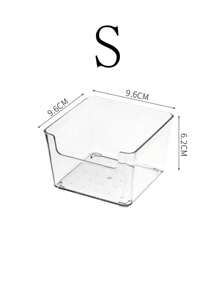 6pcs Drawer/Desktop Cosmetics Storage Box, Transparent Dresser Storage Box, Anti-Drop Multi-Compartment Jewelry And Small Objects Storage, Exquisite Storage Box,For Holiday Beach, Bathroom Collection, Bedroom Collection, Large Capacity - Transparent With Dots - View 15