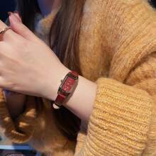 Angola Red Style Versatile New Exquisite Fashion Light Luxury High End Fashion Genuine Leather Waterproof Women's Watch - one-size - View 5