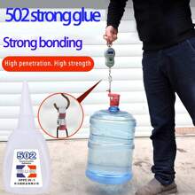 Cola Forte 502 Genuína Adesivo Multifuncional Reparo de Móveis Cola de Madeira Spray de Publicidade Pintura Bambu Madeira Cerâmica Artesanato Plástico Frasco Grande Cola Instantânea 502 Voltar às Aulas - Multicolorido - Visão 2