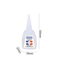 Cola Forte 502 Genuína Adesivo Multifuncional Reparo de Móveis Cola de Madeira Spray de Publicidade Pintura Bambu Madeira Cerâmica Artesanato Plástico Frasco Grande Cola Instantânea 502 Voltar às Aulas - Multicolorido - Visão 6