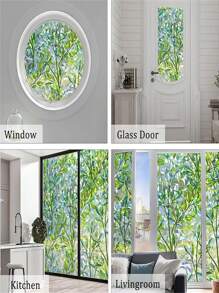 1卷窗户隐私膜彩色玻璃窗膜彩虹窗膜窗户贴纸非粘性可重复使用装饰用于房间礼物生日毕业房间装饰家居装饰墙壁装饰浴室装饰卧室装饰房间装饰用品客厅装饰家居装饰客厅墙壁艺术墙纸贴纸 - 白色 - 查看 3