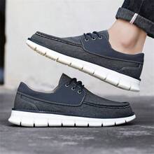 Men's Outdoor Casual Sports Shoes, Lace-Up, Casual Cargo Style Style, Soft Canvas Upper With Flexible Sole
