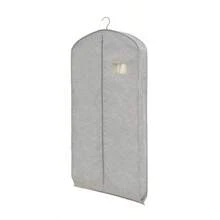1pc Oxford Cloth Zipper Transparent Window Garment Bag, Breathable Fur/Down Jacket/Fur Coat Dust Cover, Hanging Clothes Storage Bag