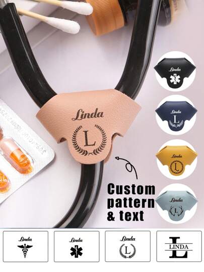 1 pieza Etiqueta de identificación de estetoscopio grabada, etiqueta personalizada para estetoscopio, dije de estetoscopio personalizado para enfermera, regalo de accesorios para enfermera, regalo para médico, regalo para enfermera titulada, regalo de graduación