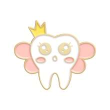 1pc Cute Cartoon Colorful Teeth Design Alloy Brooch, Interesting Personal Stylish Versatile Gift Accessory - Multicolor - View 5