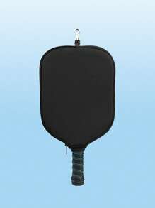 1pc Customizable Pickleball Paddle Cover, Personalized Pickleball Paddle Sleeve, Pickleball Paddle Case, Pickleball Paddle Gift For Him, Anniversary Gift, Holiday Gift - Black - View 6