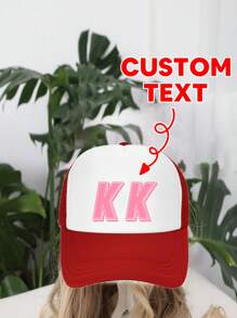 [Customized] 1pc Customizable Baseball Cap With Printed Photo, Logo, Or Text, Unisex Trucker Hat Design, Suitable For Parties, Holidays, Anniversaries - Multicolor - View 4