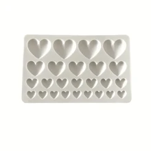 Sanrio Molde de silicona en forma de corazón de 6,93 pulgadas (17,6 cm) - Molde de horneado libre de PA para chocolate, caramelo, gelatina, velas y jabones | Herramientas de repostería DIY antiadherentes | Accesorios de horneado para el Día de San Valentín