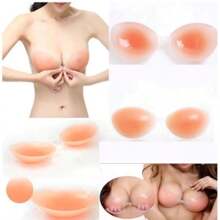 Invisible Silicone Adhesive Bra Enhances And Lifts Breasts - 米色 - 查看 5