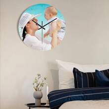 1pc Personalized Wall Colck, Custom Your Photo On Clocks,Gift For Your Family, Friend, Pets,Lovers Gifts Birthday Graduation - Multicolor - View 5