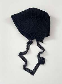 1pc Teenage Girl Sweet Straw Hat With Ribbon Decor, Versatile Bucket Hat Design For Sun Protection, Spring/Summer - Straw Bucket Hat - View 16