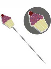 1pc Stainless Steel Cake Tester Skewer - Reusable Metal Baking Probe Pick Tool For Cakes, Baking Tools, Suitable For Home, Holiday, Daily Gifts For Friends - Multicolor - View 13