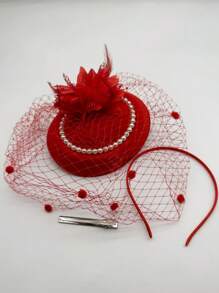 1 pieza Fascinadores y sombreros elegantes para mujer para fiestas de té, bodas, carreras de caballos, Bridgerton, funeral, vestidos vintage de los años 40 y 50, accesorios Lolita, regalo del Día de la Madre