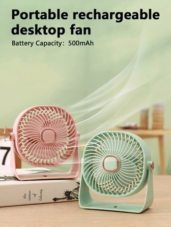 AOYI Pequeño ventilador de clip, ventilador de cochecito con rotación de 360°, batería recargable, ventilador personal mini de 3 velocidades, ventilador de enfriamiento portátil USB de 500mAh para exterior, camping, carro de golf, cochecito, hogar, oficina, playa, verano