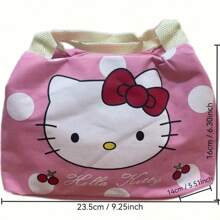 Sanrio 1 szt. Sanrio Hello Kitty Student Lunch Box Tote Folia Pogrubiona Duża Pojemność Torba Termiczna Torba Termiczna Torba Bento z Kreskówki Lunch Box Torba Lunch Bag