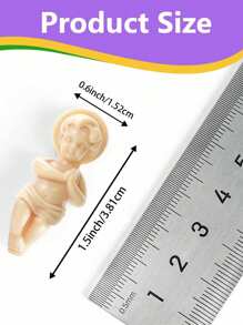 72/36/24pcs Tiny King Cake Figurines, 1.5 Inch Bulk Mini Statues, Suitable For Ice Cubes Games, Carnival Parties, DIY Crafts, Game Props, Decorations