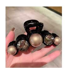 1pc Faux Pearl Hair Claw Clip, Versatile For Women