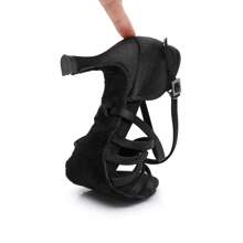 1 Pair Women's Latin Dance Shoes, Soft Sole, Satin High Heel, Professional Dance Shoes For Dancing School, Dance Learners, Suitable For Festivals And Dance Practice