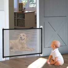 1pc Pet Isolation Fence Balcony Cat Isolation Net Enclosure Indoor Barrier Protection Chick Duck Net, Easy To Install Pet Gate - No Drilling Required - Multicolor - View 4