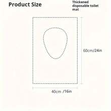 Cubierta de asiento de inodoro desechable extra grande - Almohadilla de inodoro extra grande y gruesa, envuelta individualmente, impermeable y antideslizante para el inodoro, protección corporal, higiénica y limpia, apta para viajes, hoteles, baños públicos, aviones y entrenamiento de ir al baño