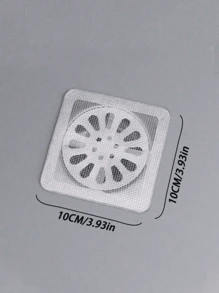 50 件淋浴和浴缸毛发收集器 - 易于使用，排水过滤器贴纸，一次性排水盖，适用于淋浴间、水槽和洗衣房，易于粘贴，毛发塞排水盖，一次性排水过滤器，浴室毛发收集器塞，排水盖，厨房水槽过滤器，一次性淋浴排水毛发收集器，地漏过滤器贴纸，浴室浴缸毛发塞，浴室配件家居浴室装饰返校