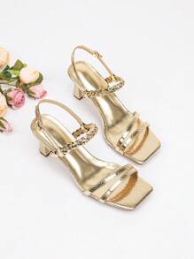 Strap High Heel Sandals For Women, Heel, Sexy Open Toe, Criss-Cross Buckle Strap, Suitable For Party And Daily Wear