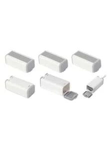 5 PCS Charging Cable Protective Covers, Mobile Data Cable Protectors, Anti-Break Charging Cable Covers With Dust Caps Travel Essentials Travel Accessories Travel Must Haves - Multicolor - View 2