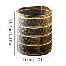 2025 New Arrival Luxury Jewelry Box, Multi-Layer Rotating Jewelry Storage Organizer Case For Earrings, Necklaces, Rings - Multicolor - View 4