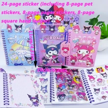 Sanrio 10pcs/Set New Sanrio Cartoon Sticker Memo Book, Includes Characters Like , Melody, And Hello Kitty,School Supplies,Back To School