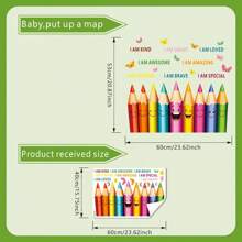 1 件 PVC 墙贴，卡通可爱草莓和花卉图案墙贴，适用于家庭、贴纸、墙贴、乙烯基贴花，用于家庭装饰、春季装饰品让您的家焕然一新、Rama 装饰贴纸礼物生日毕业 - 彩色 - 查看 10