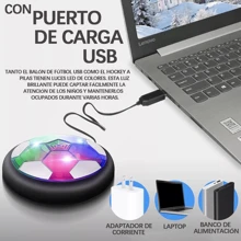 Portería de fútbol deportiva Juego de porterías de fútbol para niños 6 piezas, dos porterías, un cable de carga, un balón luminoso, una bomba hinchable, un balón hinchable, apto para interior y exterior, juguetes educativos - juego de 6 piezas - Ver 7