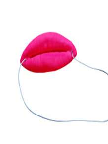 1 件趣味舞台表演香肠嘴道具，火红性感嘴唇香肠嘴，红色随机