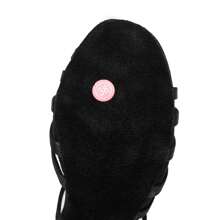 1 Pair Women's Latin Dance Shoes, Soft Sole, Satin High Heel, Professional Dance Shoes For Dancing School, Dance Learners, Suitable For Festivals And Dance Practice