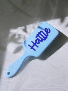 1 件定制名字按摩桨刷，马卡龙色礼物，适合女士，日常和节日礼物