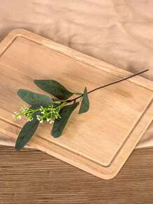 2 piezas/10 piezas/20 piezas Tallos de hojas de eucalipto artificiales con semillas blancas Dólar plateado corto Tallo de hoja verde falsa Flores artificiales Tallos de follaje para arreglos florales, ramos de boda, decoración, otoño, escritorio, jardín, decoración de habitaciones, San Valentín, regalo - Multicolor - Ver 5