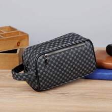 Men's PU Leather Printed Dopp Kit, Travel Shaving Set, Wrist Pouch, Anti-Theft Business Wallet, Clutch Wallet, Suitable For Teens, Casual Outdoor, Athletic, Vacation, Travel, Graduation Gifts, Birthday Dress Accessories - Multicolor - View 13