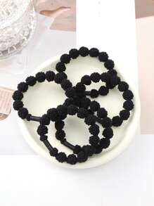 5pcs/Set Fashionable Basic Multicolor Earth Tone Hair Tie, High Elasticity Non-Damaging Hair Ties For Ponytail