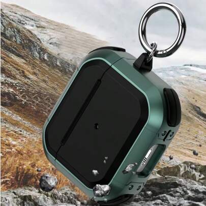 Fodral för 4/4 (ANC), kompatibelt med Pro 2:a generationens fodral (2022-2024) (USB-C), fallskydd med spärr, flerfärgat fodral