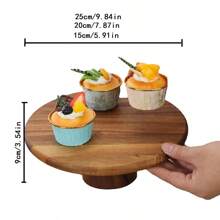 1pc Fruit Cake Display Stand, Tall Pedestal Tray, Afternoon Tea Dessert Platter, Suitable For Restaurant, Birthday, Party Decoration