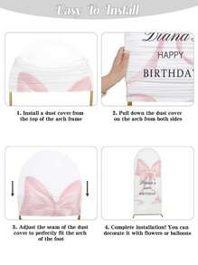 Personalized Spandex Arch Cover - Custom Arch Backdrop Cover Fit Round Top Backdrop Frame Stand, Arch Backdrop Cover For Birthday, Theme Party, Wedding, Multiple Size Options, Multi-Functional, Durable, Anti-Mold, Ornamental, Exquisite, Stylish, High-Quality, Adorable, Modern, Colorful, Custom, Unique, Personalized, Ideal Gifts For Him, Ideal Gifts For Her, Her, Boyfriend, Girlfriend, Dad, Mom, Family, Friends, Son, Daughter, Kids, Kitchen, Dining Room, Bedroom, Office, Living Room, Home, Garden, Tea Room,Summer Holiday