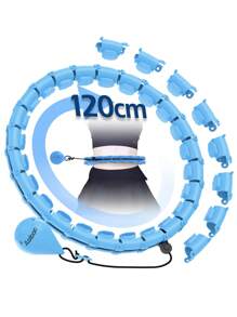JLoibao Weighted Circle With 24 Links For Adults Weight Loss, Fitness Hoop Plus Size, For Women Smart Exercise Equipment - Blue - View 1